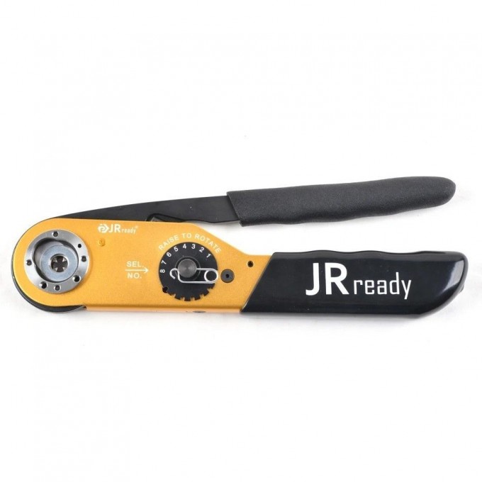 Обжимной инструмент JRREADY авиационный для проводов AWG (13.3–2 мм²) с 4 оправками и 8 оттисками ACT-M300